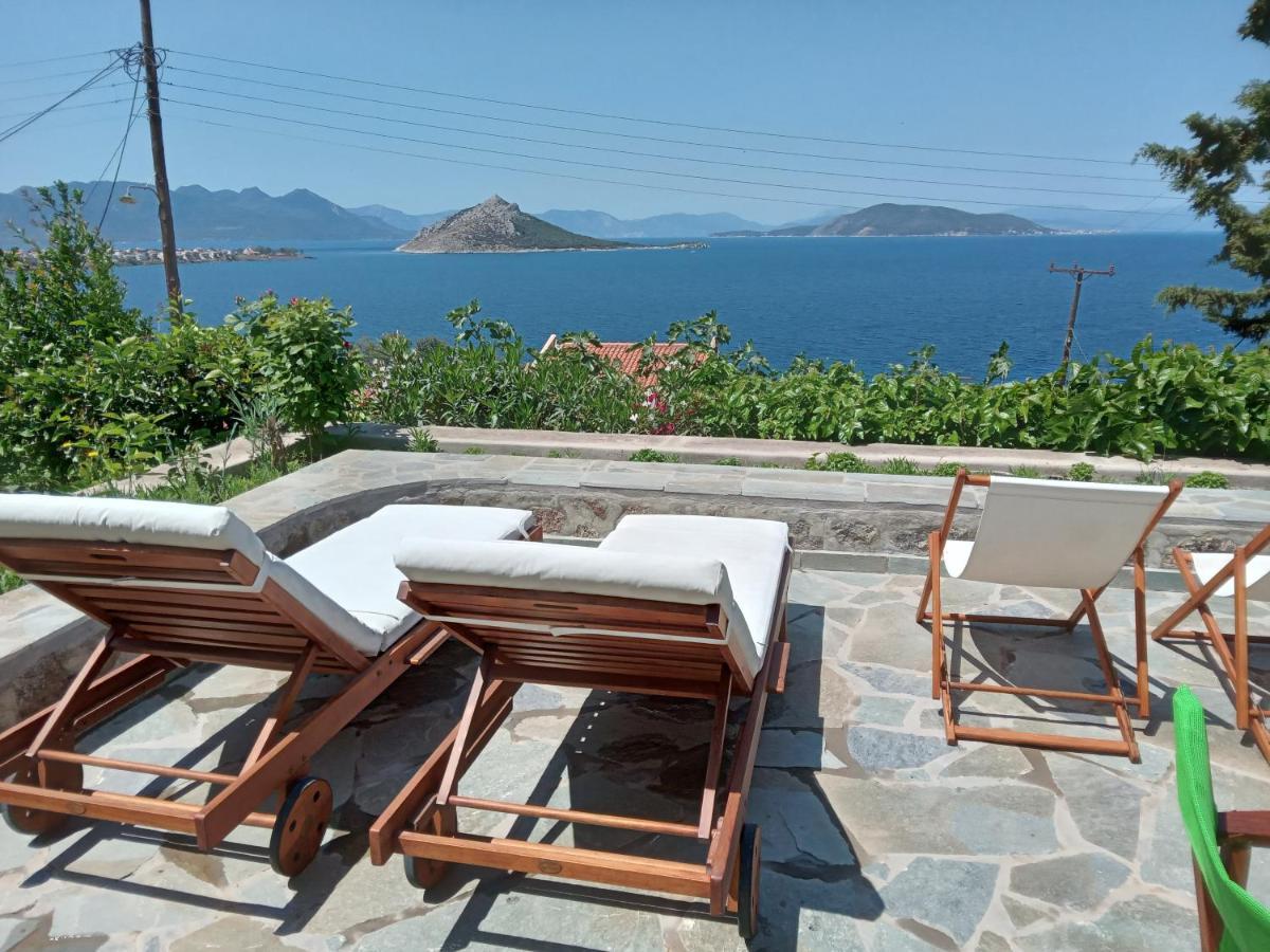 Fantastic House With A Wonderful View Of The Sea Villa Kapotidhes Bagian luar foto