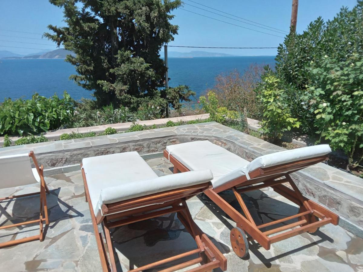 Fantastic House With A Wonderful View Of The Sea Villa Kapotidhes Bagian luar foto