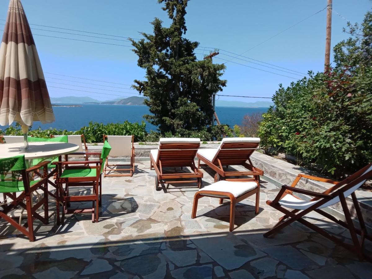 Fantastic House With A Wonderful View Of The Sea Villa Kapotidhes Bagian luar foto